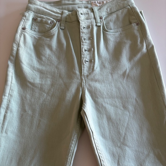 Rag & Bone W 27 Mint Color Casey High-Rise Ankle-Flare Pants/Jeans Raw Hem NWT - Picture 5 of 16